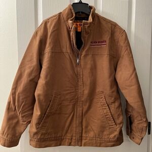 CornerStone Work Chore Jacket Men's XL Brown Canvas Duck Flannel Lined CSJ40